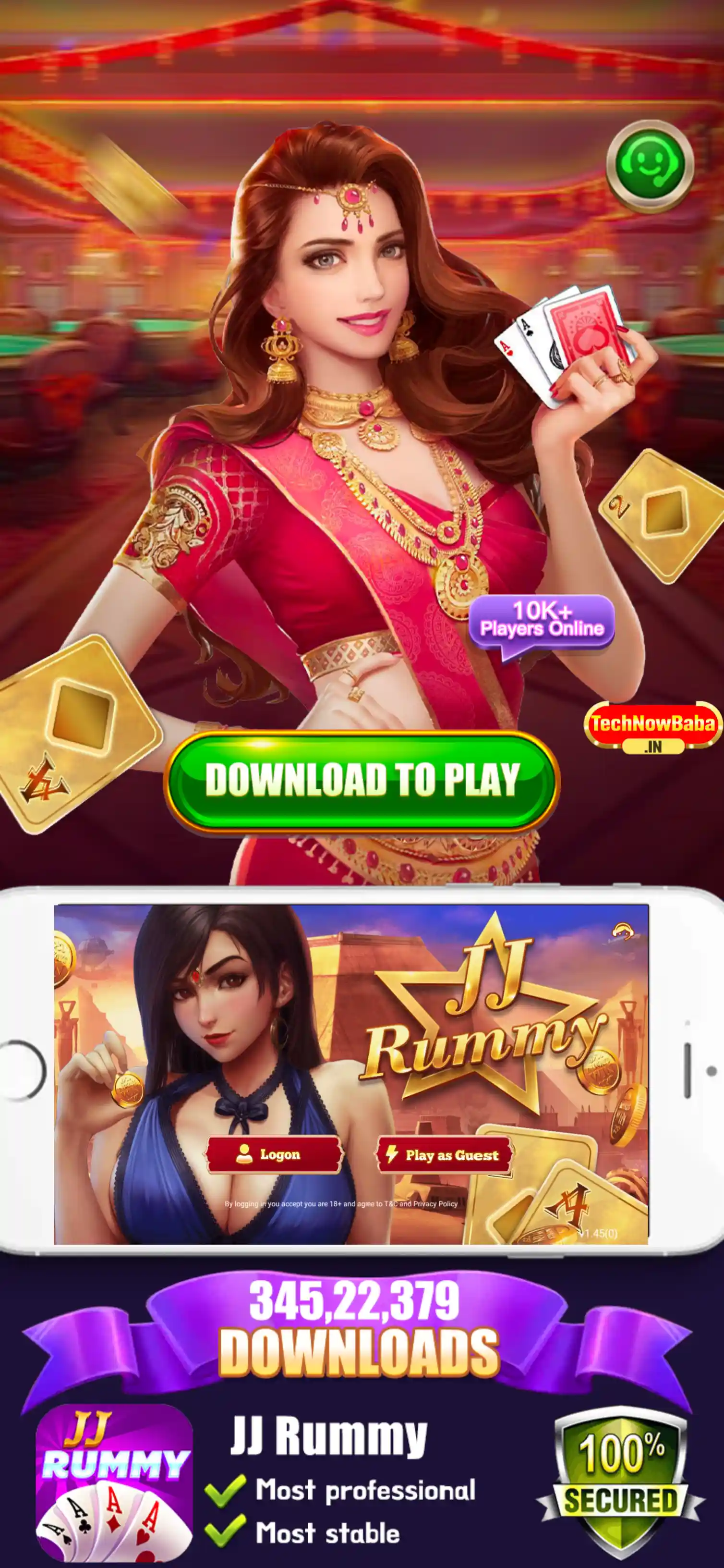 JJ Rummy App Tech Now Baba