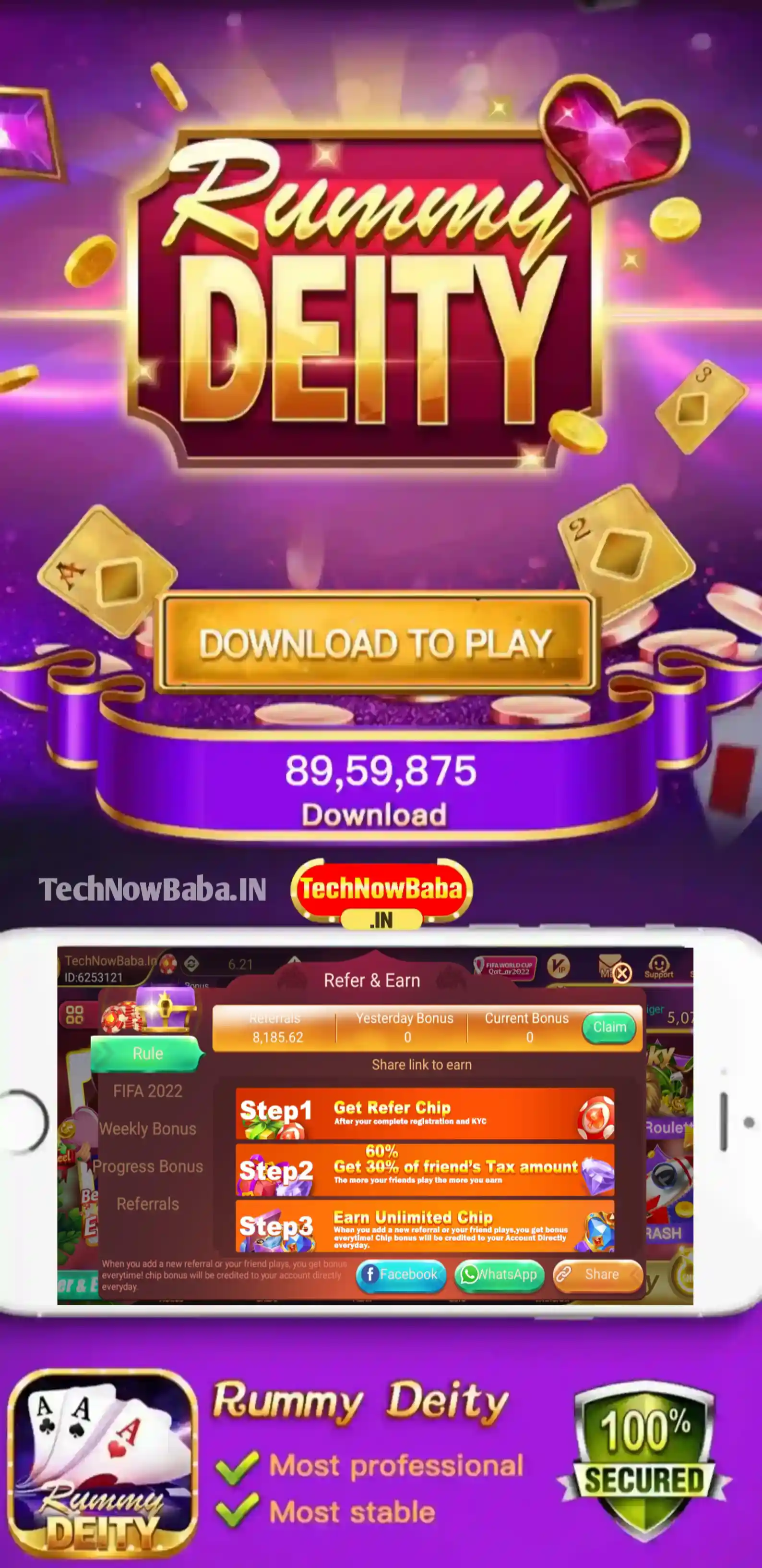 Rummy Deity App Download - Tech Now Baba All Rummy App