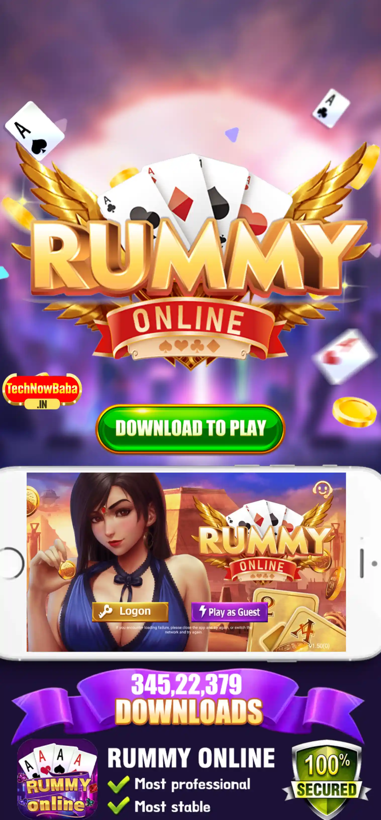 Rummy Online App Download - Tech Now Baba All Rummy App