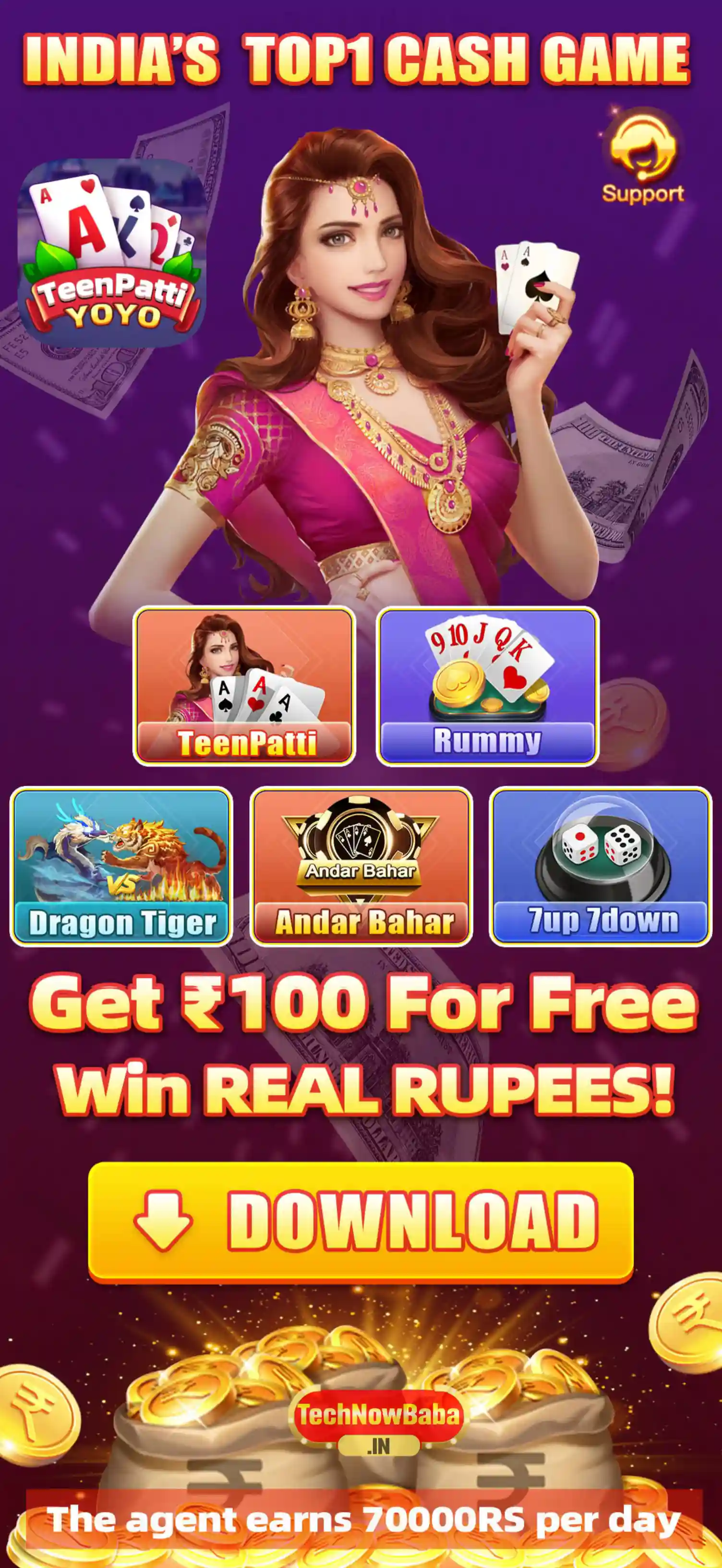 Teen Patti Yoyo App Download - Tech Now Baba All Rummy App